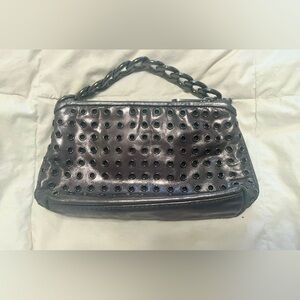 Michael Kors Leather Grommet Clutch
